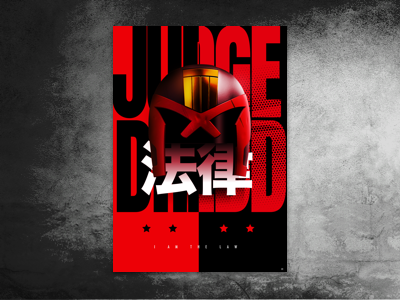 Dredd Drib graphics design judge dredd poster art