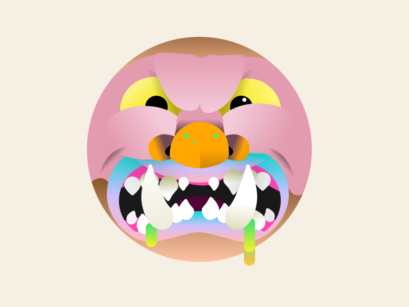 Madballs Wolfbreath graphicdesign 80s popculture illustration