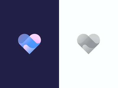Heart symbol branding gradientlogo heart heartlogo identity logo logodesign logoinspiration love mark ninomamaladze