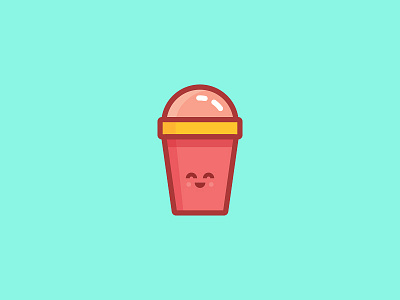 hee-haw cup cute ice cream icon sticker sweet