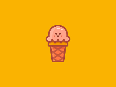 Ice ice emoji ice cream icon smile sticker