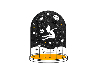 spacekid illustration kid planet space stars