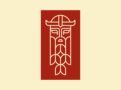 Odin god illustration line line art minimal nordic odin