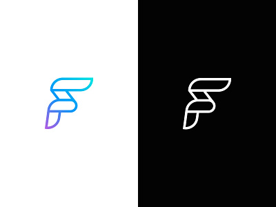 Foresight f foresight logo mark symbol