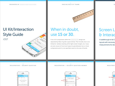App Style Guide app blue ios7 kit layout light style guide ui