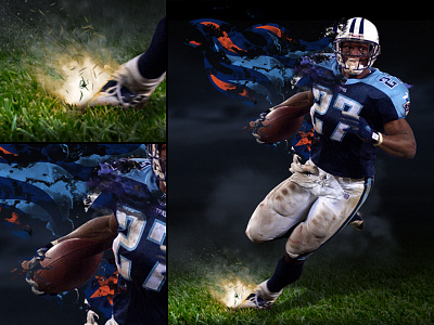 Blog Header Graphic athlete blue football graphic design manipulation nfl photo photoshop postprocessing retouching sports titans