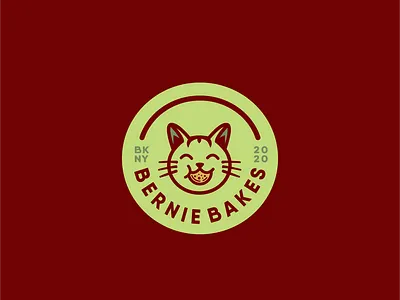 Bernie Bakes 2020 art bakery branding brooklyn cat cats colorscheme cookie design graphic design illustration logo typography