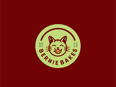 Bernie Bakes 2020 art bakery branding brooklyn cat cats colorscheme cookie design graphic design illustration logo typography