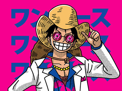 Onepiece Anime Cartoon Luffy designs, themes, templates and downloadable  graphic elements on Dribbble