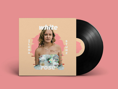 White Rose EP albumart coverart design glitch photocollage whiterose