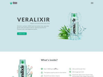 Veralixir minimal pastal ui ux web design web designing webdesig website