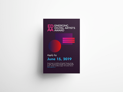 Emerging Digital Artist Award Poster