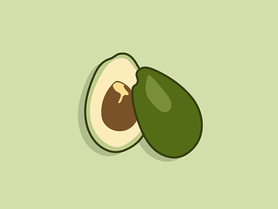 Avocado adobe illustrator avocado avocado illustration avocado toast branding design design art digital art green illustration minimal ripe vector