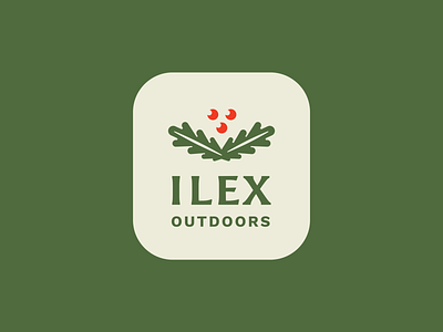 Ilex Outdoors Pt. 2 berries branding design graphic design green holly illustration landscaping logo logo design nature outdoors plant plants seal vector