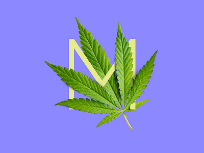 Cannabis Typography - M