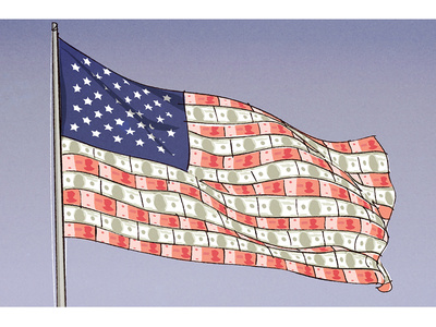 Flag politics flag vector line color editorial illustration