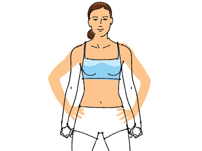 Exercise Girl arthur mount exercise fitness girl illustration instruction line