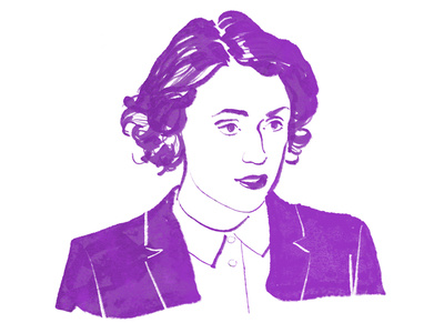 Keeley Hawes portraiture headshot portrait arthur mount color illustration