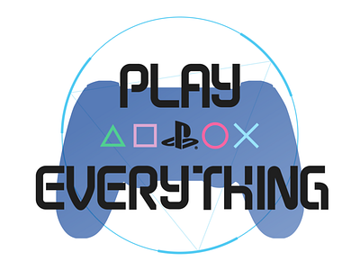 Playstation 2d design logo