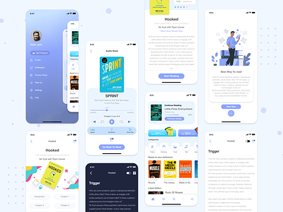 Mobile Book - Ebook Concept app book bookreading design ebook ios mobile app design onlinebook ui ux