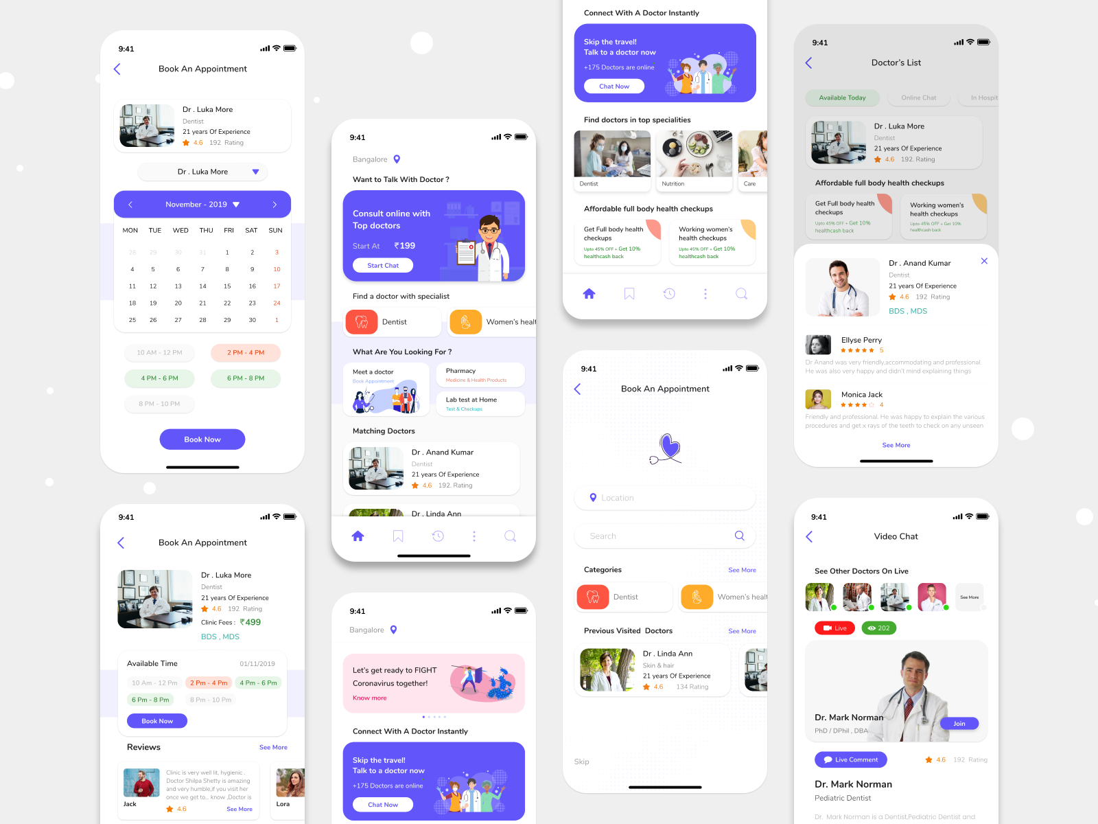 Doctor Appointment Booking App Medical App By Jilson Joseph On Dribbble