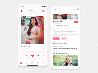 Dating App Concept app date dating app design finding girlfriend ios mobile app design online dating ui ux