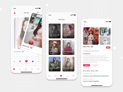 Dating App Concept dating app design finding girl ios mobile app design ui ux