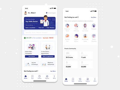 Doctor Appointment Booking App - Redesign Concept app design ios mobile app design ui ux