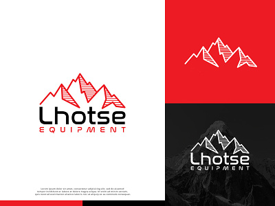 Lhotse Equipment adventure branding graphic design logo mountain outdoor
