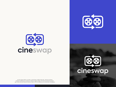 Cineswap logo concept cinema logo logodesign