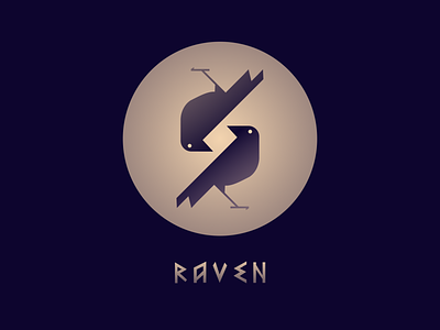 Inktober '21: Raven branding hugin illustration logo munin norse october odin ravens ui viking witch