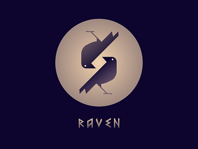 Inktober '21: Raven branding hugin illustration logo munin norse october odin ravens ui viking witch