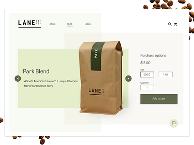 Daily UI #012: E-Commerce Shop (Single Item) coffee daily 100 dailychallenge design ui