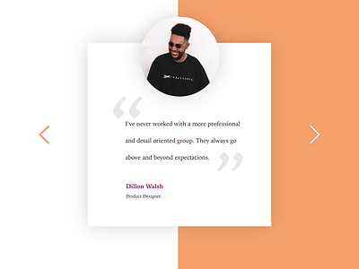 Daily UI #039: Testimonials