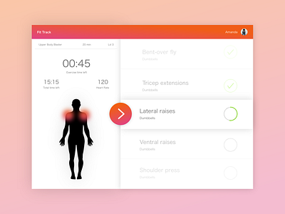Daily UI #041:  Workout Tracker