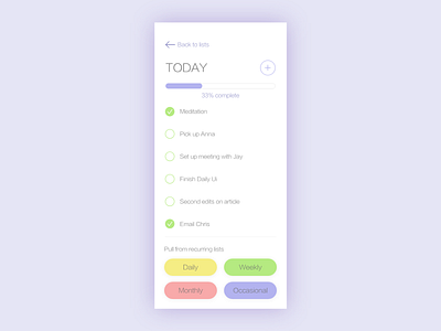 Daily UI #042: ToDo List app daily 100 dailychallenge design todo list ui