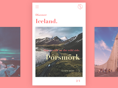 Daily UI #045: Info Card app daily 100 dailychallenge design iceland ui