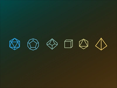 Daily UI #055: Icon Set d20 daily 100 dailychallenge design dice dnd dungeons and dragons ui