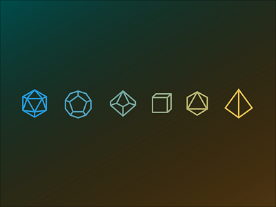 Daily UI #055: Icon Set d20 daily 100 dailychallenge design dice dnd dungeons and dragons ui