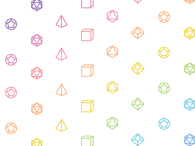 Daily UI #059: Background Pattern adobe xd d20 daily 100 dailychallenge design dice dnd pride ui vector
