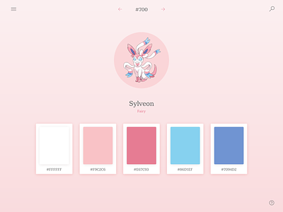 Daily UI #060: Color Picker color color palette color picker daily 100 dailychallenge design fairy palette pink pokemon sylveon ui
