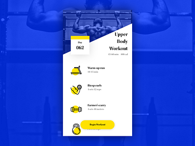 Daily UI #062: Workout of the Day