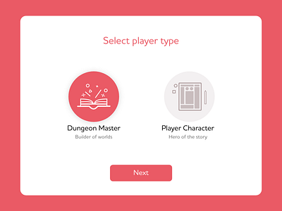 Daily UI #064: Select User Type