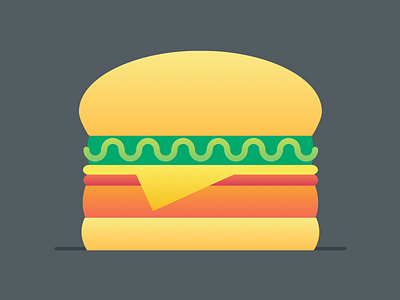 3. Everyone gets a burger art burger illustration justin mezzel screenshake