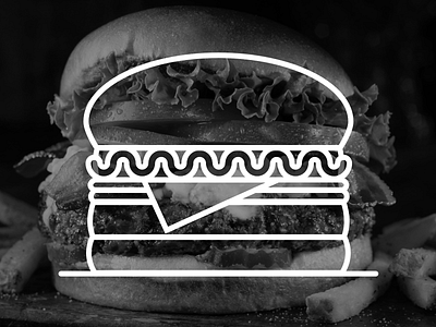 9. B/W Burgers~~ aleksandar savic art burger illustration screenshake
