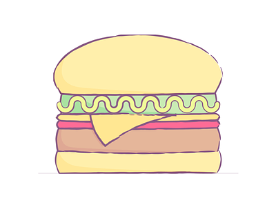 10. Sketchy Burger art burger illustration ryan putnam screenshake