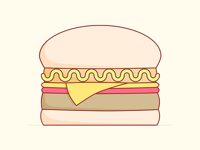 12. Candy burger! art burger burnt toast creative illustration screenshake