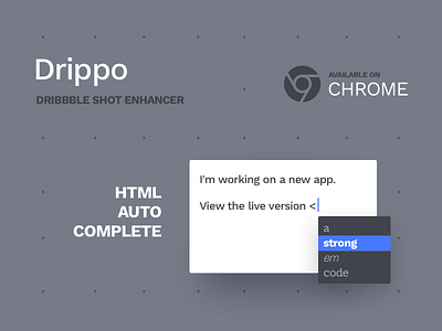 Drippo : HTML Autocomplete