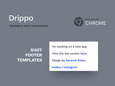 Drippo : Footer Templates