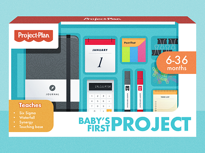 First Project Illustration flat flow illustration project management toys
